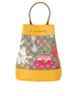 Ophidia Flora Bucket Bag, &pound;550, Handbags, Yellow, Canvas, Back view